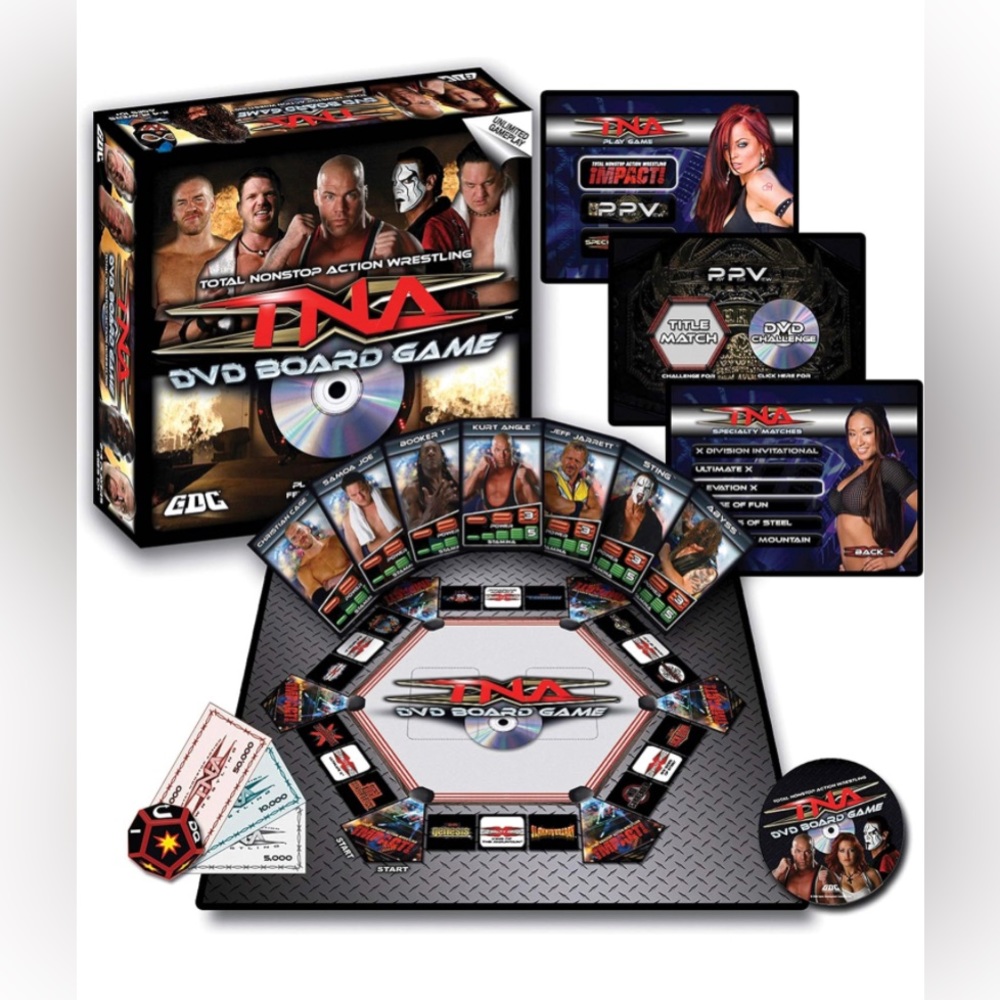 GDC-GameDevCo 30005 TNA Wrestling DVD Board Game
